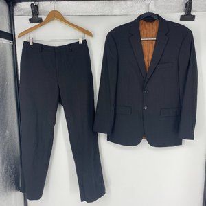 Jos. A Bank | 38S/30x30. Slim Fit Dark Gray Black Suit